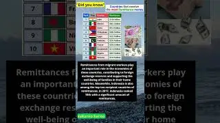 Countries that receive the largest remittances in the world #news