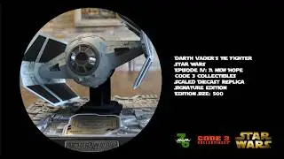 [Code 3 Collectibles] Star Wars Darth Vader's TIE Fighter Scaled DieCast Replica Signature Edition