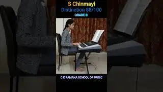 S Chinmayi got distinction  in grade 8 trinity practical exam