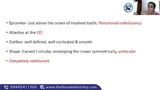 FOCUS THE FUTURE DENTISTRY FREE WEBINARS DENTIGEROUS CYST ,RADIOLOGICAL FEATURES BY DR VANI