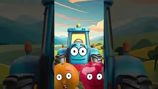 Pip and Zest Meet Tony the Tractor! | Exploring Farm Equipment #shorts