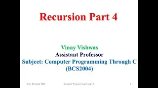 Recursion Part 4