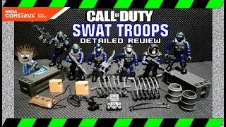 MEGA CONSTRUX CALL OF DUTY KNOCK OFF [ SWAT TEAM ] Detailed Review