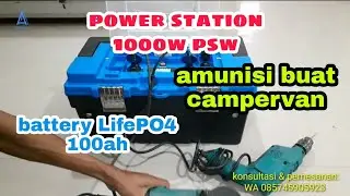 power station 1200wh psw 1000w listrik portable cocok buat camping atau kerja outdoor