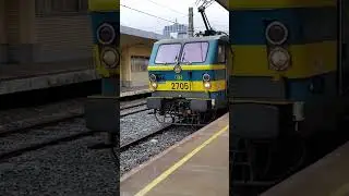 NMBS/SNCB  Class 27 (HLE 27) no. 2705 arriving at  Brussels Nord Station on 29/06/17 #shorts