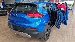 Первый взгляд! Chevrolet Tracker 2023, 1,0-литровый внедорожник, 5 мест, синий цвет | Интерьер и экстерьер