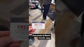 Mark's 무료 양말 증정 이벤트 12월 15/16일까지 #marks #freesocks