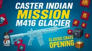 💥 M416 Glacier Nikal Gayi? 😱 | Caster Indian LIVE Crate Opening Madness! 🎁🔫