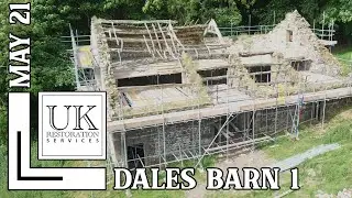 Yorkshire Dales BARN COLLAPSE: Clearing Timbers & Slates from a Historic Stone Roof
