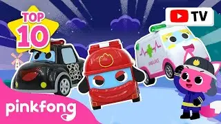 [TOP 10] Kids&rsquo; Favorite Car Songs & Stories | Toy Car, Police Car, Bus | Pinkfong Official