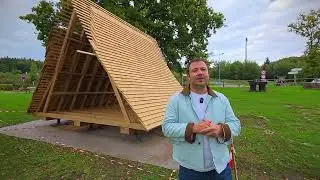 Un kiosque rural 100% ardennais, en ch&ecirc;ne local !