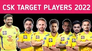Chennai Super Kings Target Players List For IPL 2022 Mega Auction