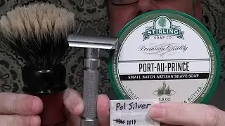 Just A Shave: Pearl Flexi v5 - PolSilver (10) - Stirling Shp Port-Prince - TDR Fanchurian V1 Wood