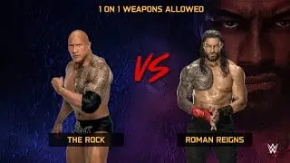 Wwe Netflix edition Play The Rock vs Roman Reigns full match wwe2k25 
