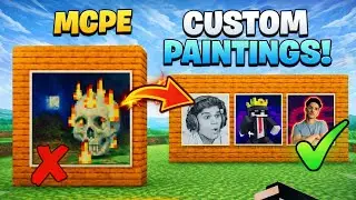 How To Make Custom 🎨 Paintings in MCPE 😱 | Easy Method