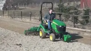 Agrotipa ParcourFlatter 160 with John Deere 1026 - wet sandy ground - video 2