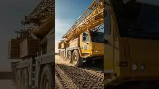 Heavy Crane Moving on Muddy Road: Impact on Ground Stability