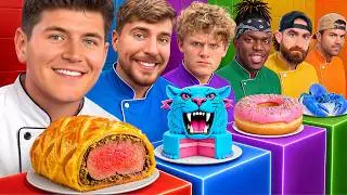 100 YouTubers vs 1 Chef