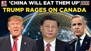 China Will Eat Canada Up: Trump Blasts At PM Carney Over Rejecting Greenland Golden Dome | Watch