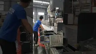 The aluminum alloy structural parts of the tent are being processed #shorts