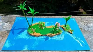 DIY island model project | science project | Black pulse |