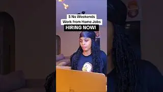 5 No Weekends Work from Home Jobs  #workfromhomejobs #remotejobs #remotework