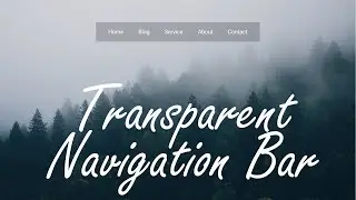 Transparent Navigation Bar using HTML and CSS only || WEB CODIAN