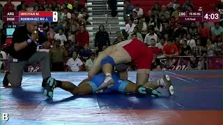 1/4 FS - 86 kg: M. NIKOYAN (ARG) v. J. RODRIGUEZ RO (DOM)
