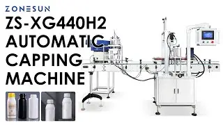 ZONESUN ZS-XG440H2 Automatic Capping Machine for Oil Drum F-Style Bottles