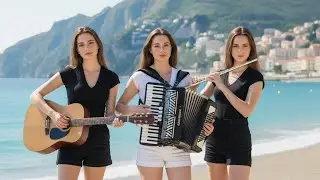 Deeply Relaxing Coastal Music | Flamenco Guitar, Accordion & Flute Fusion