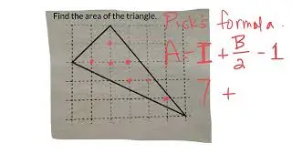 Triangle area - Pick&rsquo;s formula
