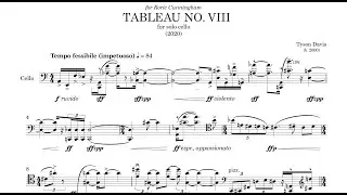 Tyson Davis - Tableau No. VIII for solo cello (2020)