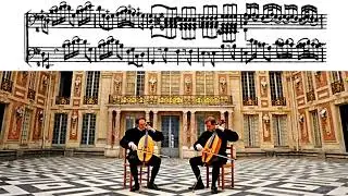 J.B. de Boismortier - Gravement from sonata Opus 10,12 for 2 bass viols
