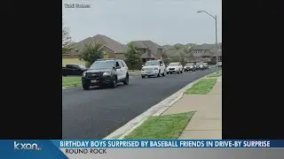 2 Round Rock boys receive special birthday surprise during COVID-19 quarantine