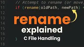 C Rename Function Explained | Rename and Move Files & Folders in C Programming