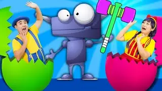 Huevos Sorpresa de Robots | +Más Canciones para Niños | Tigi Boo En Español