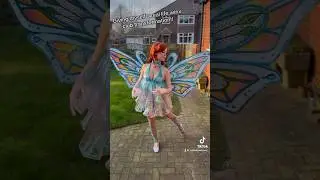 Giving myself a real life winx club transformation! 💖 #costume #diy #sewing #cosplay #fashion