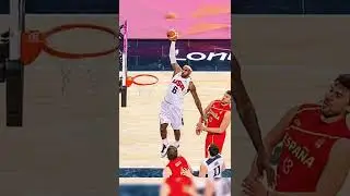 LeBron James dunk vs Spain | London 2012 Olympic Games #shorts #nba