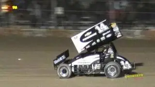 Tony Stewart FLIPS 360 Sprintcar with CorrPAK Sprints July 29/13  A-Main