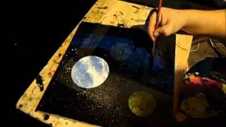 Glow In The Dark Painting (Glow Planets 8) KJB ARTS