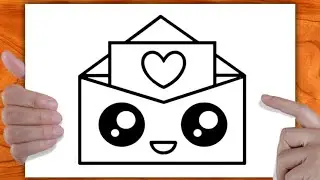 Dessin facile | comment dessiner une lettre d'amour facile | Dessin kawaii | Dessins facile a faire