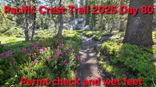 PCT 2025 Day 80 Permit checks and wet feet.