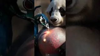 An Emotional Jungle Story | Panda, Peacock & Magic#trending #ai #story #animals