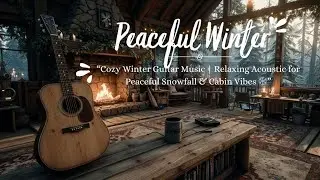 Cozy Winter Guitar Music | Relaxing Acoustic for Peaceful Snowfall & Cabin Vibes ❄️