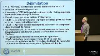 Israël dans le désert : le livre des Nombres... (6) - Thomas Römer (2016-2017)