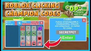 ALL NEW OP CLICKING CHAMPION CODES *UPDATE* WORKING AUG 2020| ROBLOX