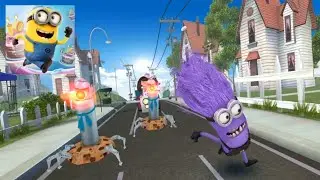 Despicable Me Minion rush Meena is BACK  Boss Battle Evil minion vs Cookie bots