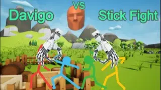 Giant Vs Ragdoll || Davigo and Stickfight Funny Moments