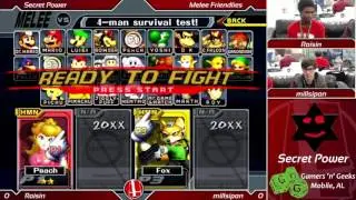 Secret Power Weekly #5 - Raisin (Peach) vs millsipan (Fox) - Melee
