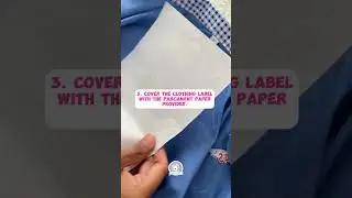 Video Tutorial : How To Apply our NEW SERIES Iron-On Clothing Label. Colorful and more fun!